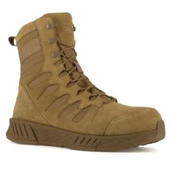 Men's Reebok 8" Floatride Energy Tactical Composite Toe Side-Zip Boots Coyote