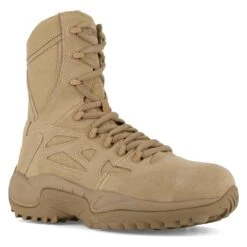 Men's Reebok 8" Rapid Response RB Composite Toe Side-Zip Boots Tan~1