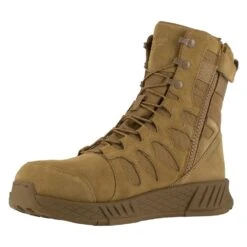 Men's Reebok 8" Floatride Energy Tactical Composite Toe Side-Zip Boots Coyote -Belleville Boot shop 2 1001 reebok 8 floatride energy tactical composite toe side zip boots coyote