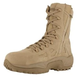 Men's Reebok 8" Rapid Response RB Composite Toe Side-Zip Boots Tan~1 -Belleville Boot shop 2 1001 reebok 8 rapid response rb composite toe side zip desert tan1