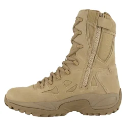Men's Reebok 8" Rapid Response RB Side-Zip Boots Tan -Belleville Boot shop 3 1001 reebok 8 rapid response rb side zip desert tan
