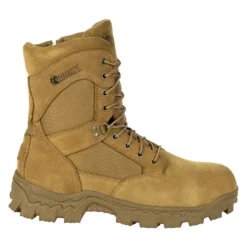 Men's Rocky Alpha Force Side-Zip Composite Toe Boots Brown -Belleville Boot shop 5 1001 rocky alpha force side zip composite toe coyote brown
