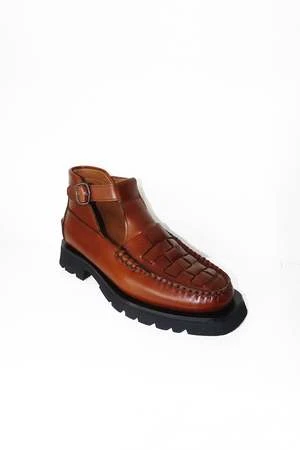 HereuAielo Woven Sport Boots - Tan 1 HereuAielo Woven Sport Boots - Tan