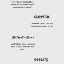 StutterheimChelsea Unisex Rain Boots - Black -Belleville Boot shop Chelsea Unisex Rain Boots Black 20221207004639 2