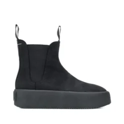 MM6 Maison MargielaMm6 Maison Margiela Chelsea Nubuck Ankle Boots - Black