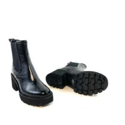 Dolce VitaHawk H2O Midnight Crinkle Patent Boots - Black -Belleville Boot shop Dolce Vita Hawk H2O Midnight Crinkle Patent 20230830010901 2