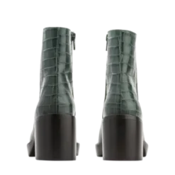 BY FAREllen Croco Embossed Leather Boots - Green -Belleville Boot shop Ellen Green Croco Embossed Leather 20210703031802