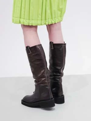 MM6 Maison MargielaFlat Knee High Boots - Black 1 MM6 Maison MargielaFlat Knee High Boots - Black