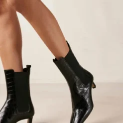 AlohasKaleo Alli Leather Ankle Boots - Black -Belleville Boot shop Kaleo Alli Black Leather Ankle Boots 20231027031023 3