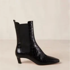 AlohasKaleo Alli Leather Ankle Boots - Black -Belleville Boot shop Kaleo Alli Black Leather Ankle Boots 20231027031024