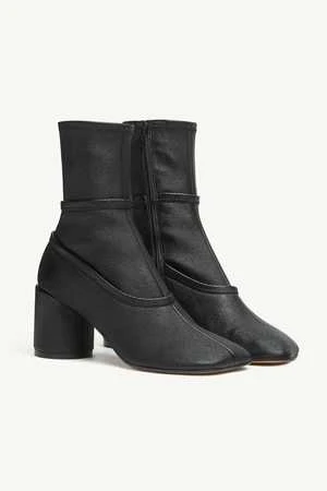 MM6 Maison MargielaAnatomic Ankle Boots - Black 2 MM6 Maison MargielaAnatomic Ankle Boots - Black - Image 2