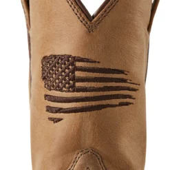 Ariat Boys Homestead Brown Patriot 2.0 Wide Square Toe Boots -Belleville Boot shop P2498760 3 50895.1641339889