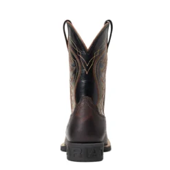 Ariat Boys Hand Stained Red Brown And Black Amos Wide Square Toe Boots -Belleville Boot shop P2498970 4 18993.1641339443
