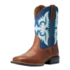 Ariat Boys Red Dirt Road & Blue Waves Lonestar Square Toe Boots