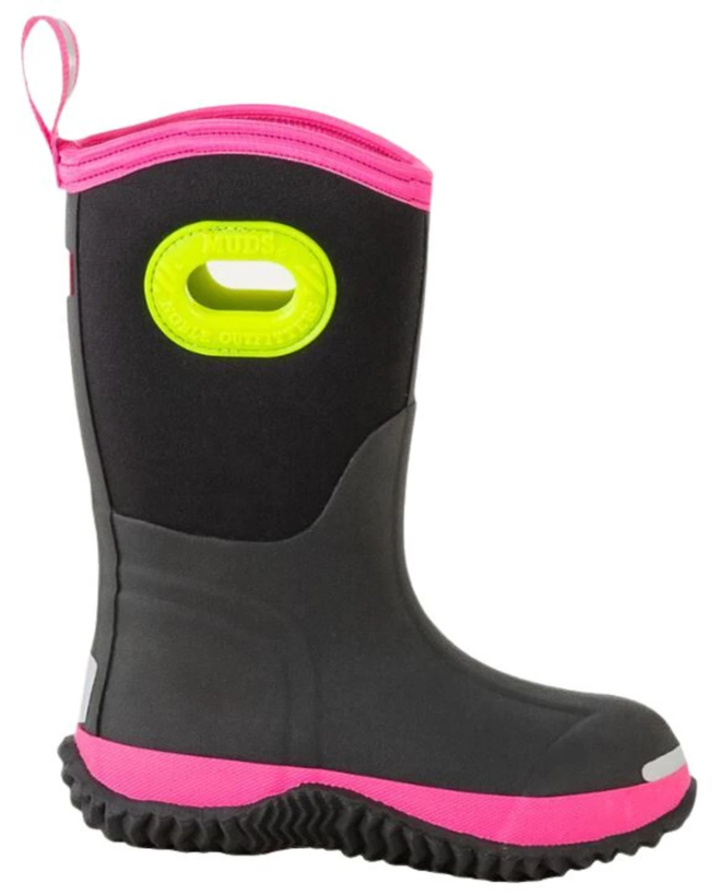 Noble Outfitters Girls' MUDS Vivid High Neon Pink & Black Boots 2 Noble Outfitters Girls' MUDS Vivid High Neon Pink & Black Boots - Image 2