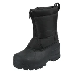Northside Boys Youth Icicle Cold Weather Black Winter Snow Boots