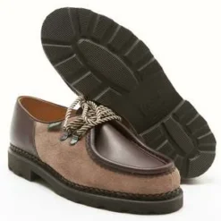 Parabootx Engineered Garments Boots - Michael/Marche Marron Lisse Caf/Velours Smoky -Belleville Boot shop Paraboot x Engineered Garments Boots Michael Marche Marron Lisse Caf Velours Smoky 20221124003812