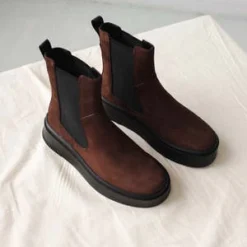 VagabondSTACY NUBUCK BOOTS - Chocolate Brown -Belleville Boot shop STACY NUBUCK BOOTS 20221125004716