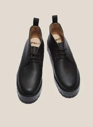 Solovair X YMC Men's Leather Chukka Boots Black 3 Solovair X YMC Men's Leather Chukka Boots Black - Image 3