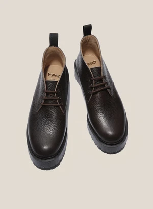 Solovair X YMC Men's Leather Chukka Boots Brown 2 Solovair X YMC Men's Leather Chukka Boots Brown - Image 2