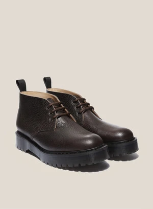 Solovair X YMC Men's Leather Chukka Boots Brown 3 Solovair X YMC Men's Leather Chukka Boots Brown - Image 3