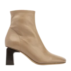 BY FARVasi Leather Boots - Nude